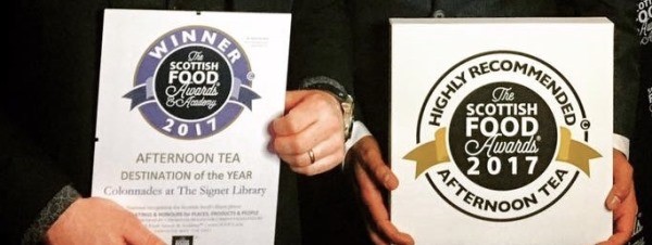 Top afternoon tea awards for Colonnades at the Signet Library