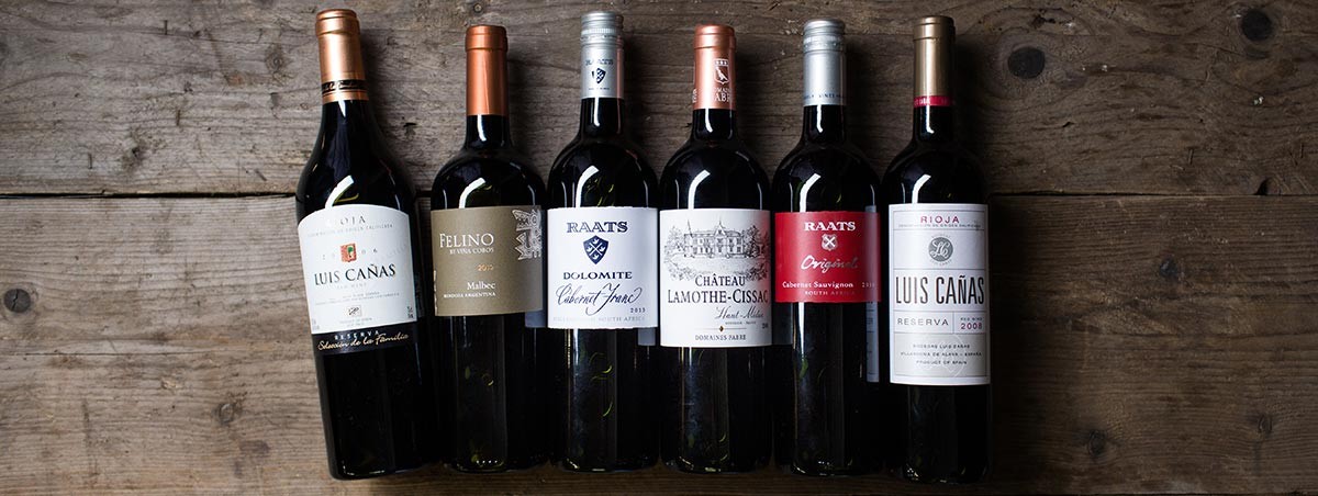 Robust reds selected by our Wine Ambassador Frans