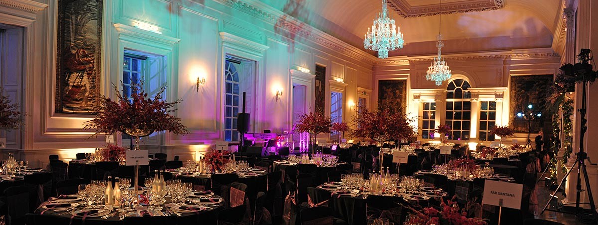 Gala dinner in the Ballroom at Hopetoun House 