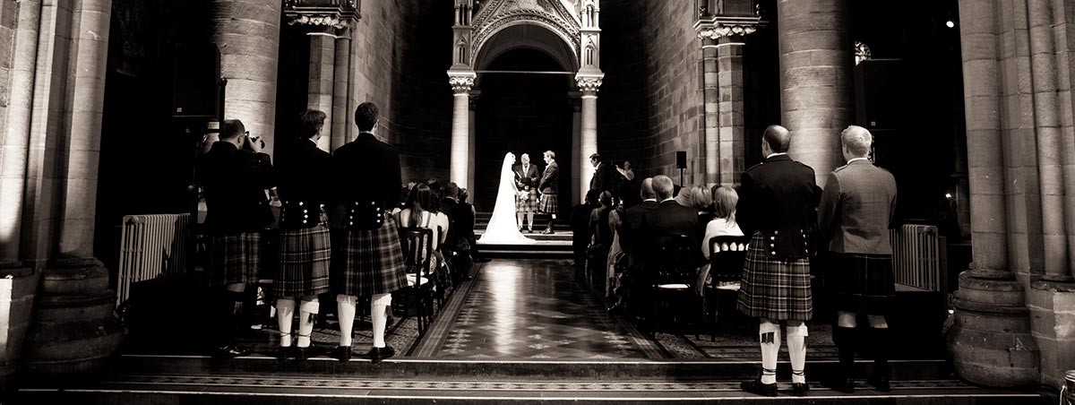 Wedding ceremony Mansfield Traquair Edinburgh 