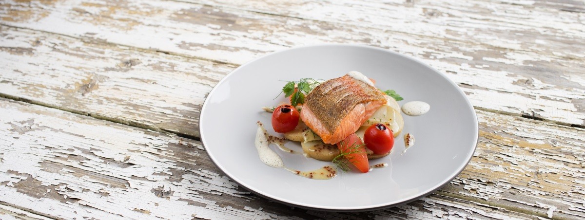 Sea Trout Summer Wedding Dish -  Heritage Portfolio 