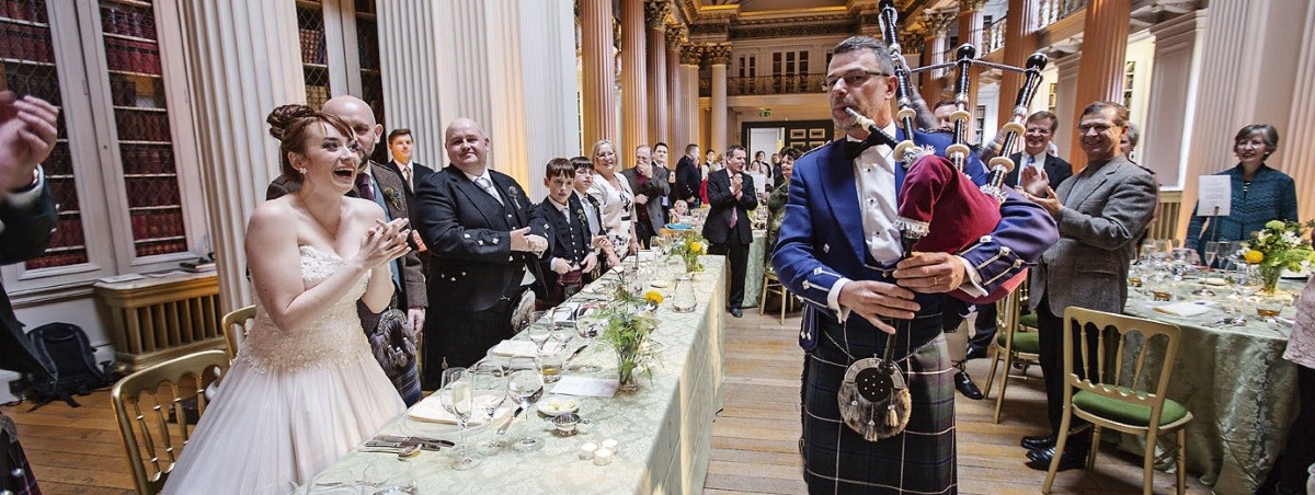 Wedding breakfast at the Signet Library 