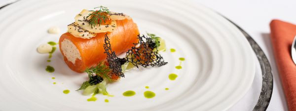 Salmon starter - Heritage Portfolio catering company