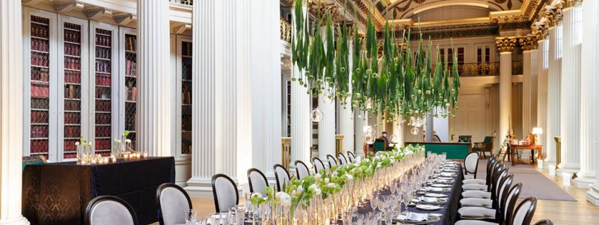 Corporate dinner at the Signet Library in Edinburgh - an exclusive use venue 