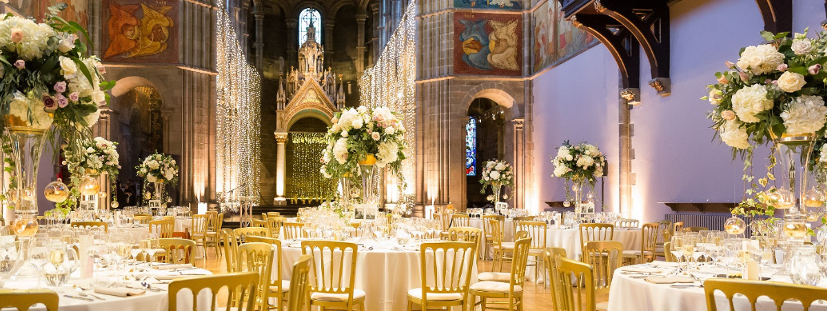 Wedding set up - Mansfield Traquair in Edinburgh