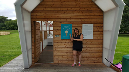 Susan at the Bothy at the Scottish National Gallery of Scotland 