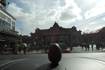 Jester the Egg at the Royal Scottish Academy 