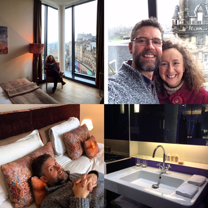 Heritage Portfolio competition winners enjoying their stay at the G&V Hotel on Royal Mile, Edinburgh 