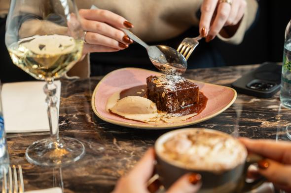 Coffee and cake at The Nook