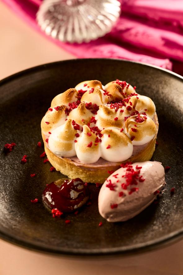 Black Forest Baked Alaska Tart Dessert