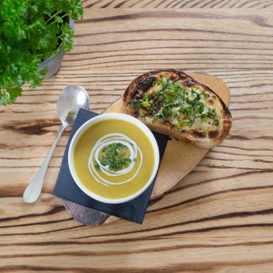 Soup and sandwich