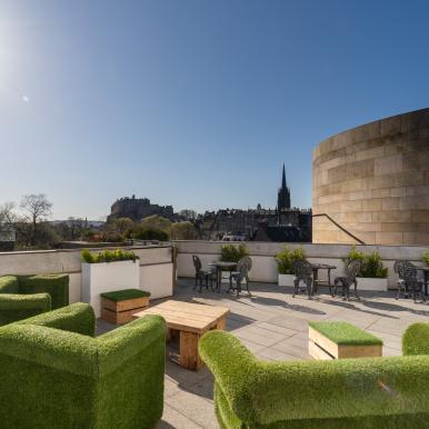 External image of National Museum of Scotland on a beautiful sunny day 