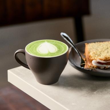 Matcha Latte and Lemon Poppyseed Loaf