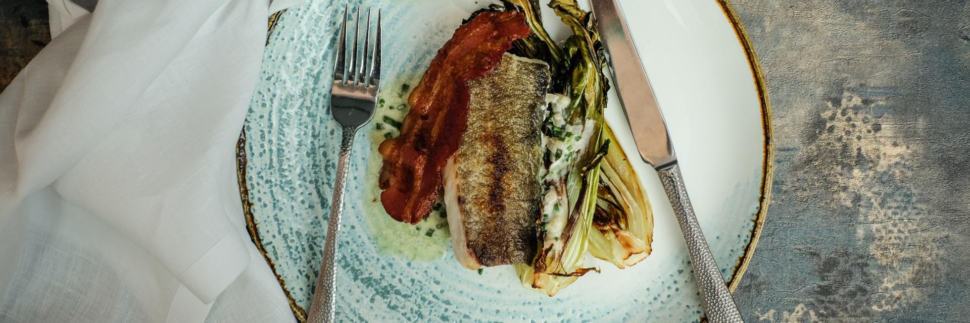 Dish on table