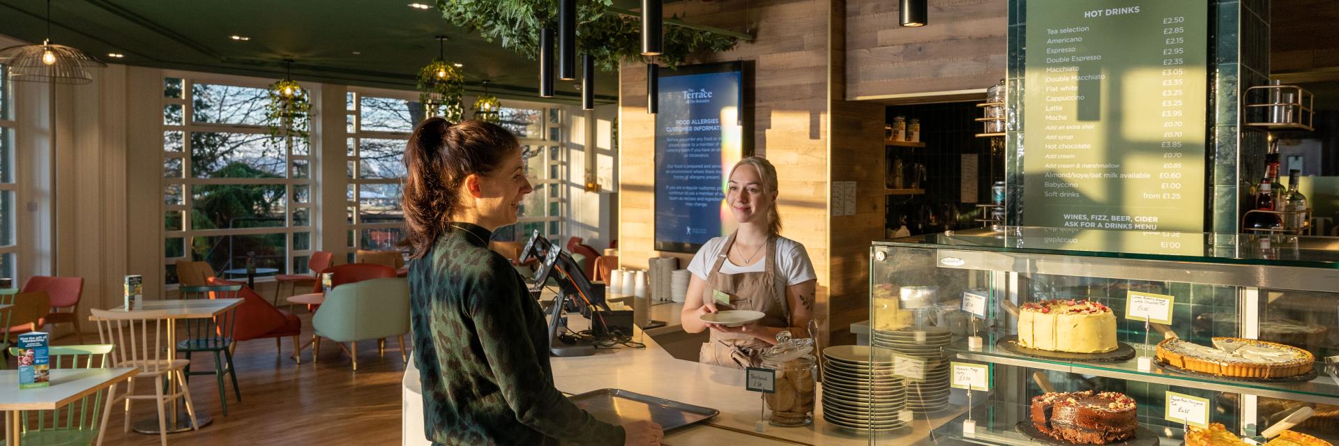 Counter service at the Terrace Cafe