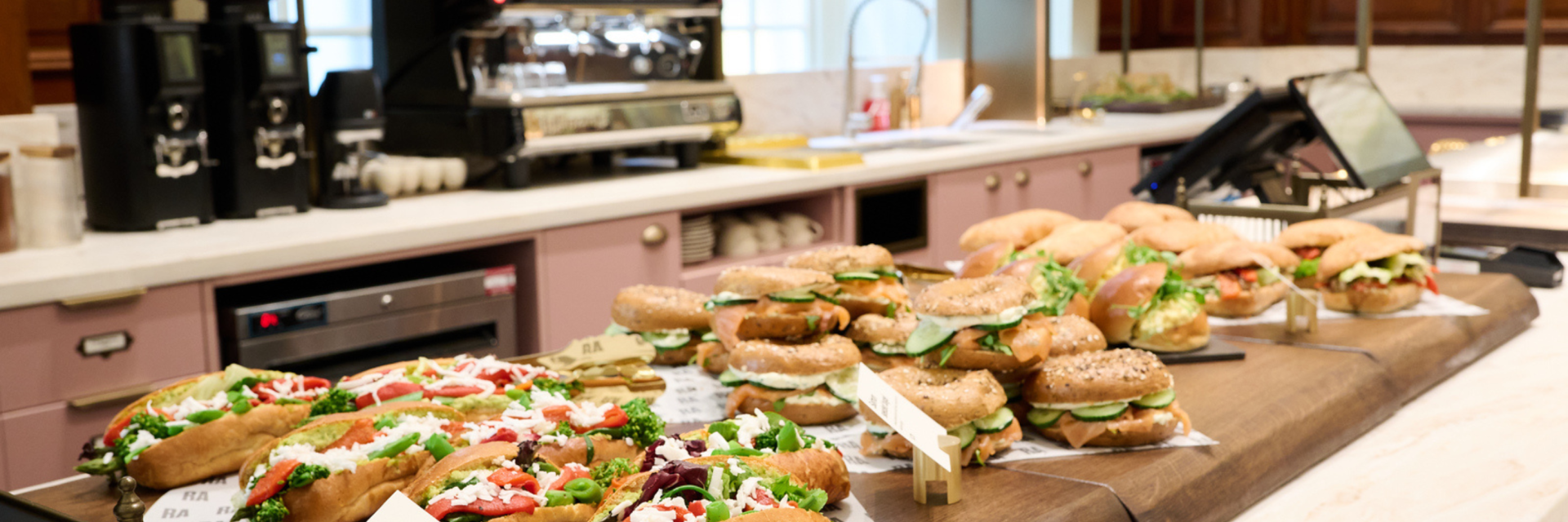 Sandwiches displayed at the Royal Academy of Arts
