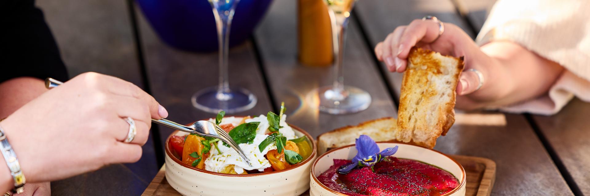 Seasonal Small Plates and Champagne